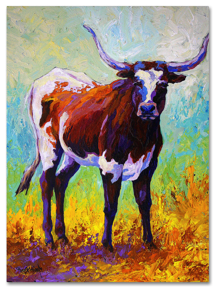 Marion Rose 'Sizing Up Longhorn' Canvas Art, 47 x 35