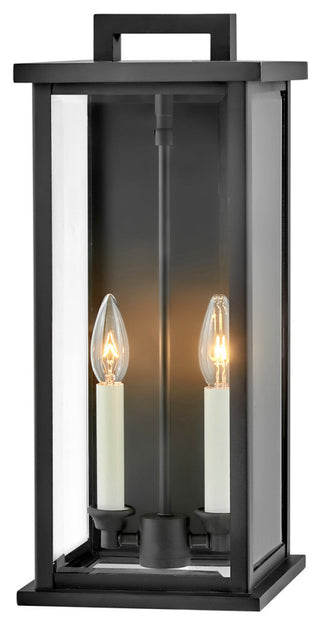Hinkley Weymouth Wall Mount Lantern, Black, Medium