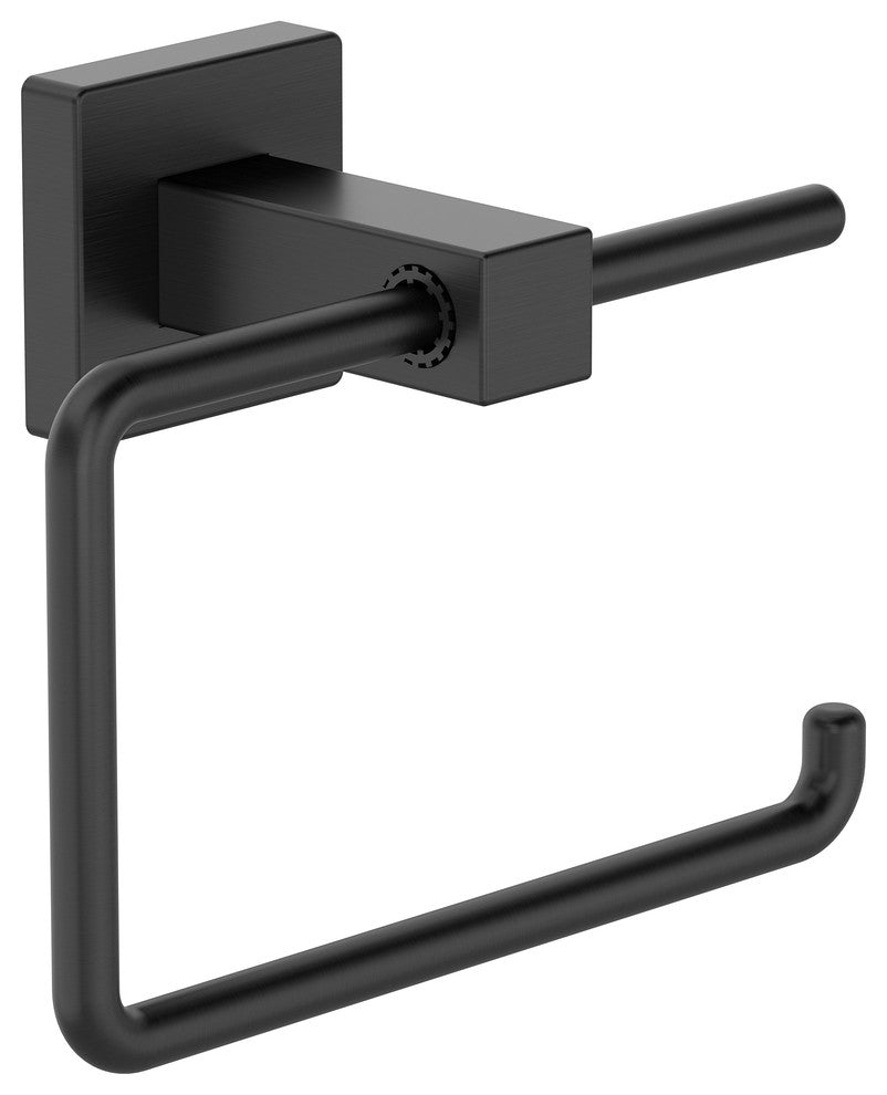 Duro Wall Mounted Toilet Paper Holder, Matte Black