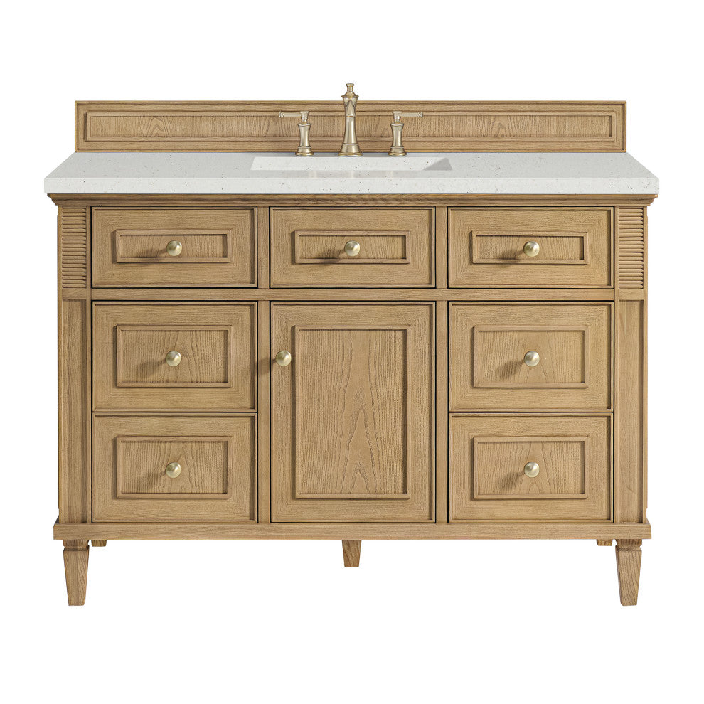 Lorelai 48" Single Vanity, Light Natural Oak, 3 CM Lime Delight Top