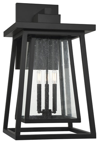 Savoy House Denver 3-Light Outdoor Wall Lantern 5-2023-BK, Matte Black
