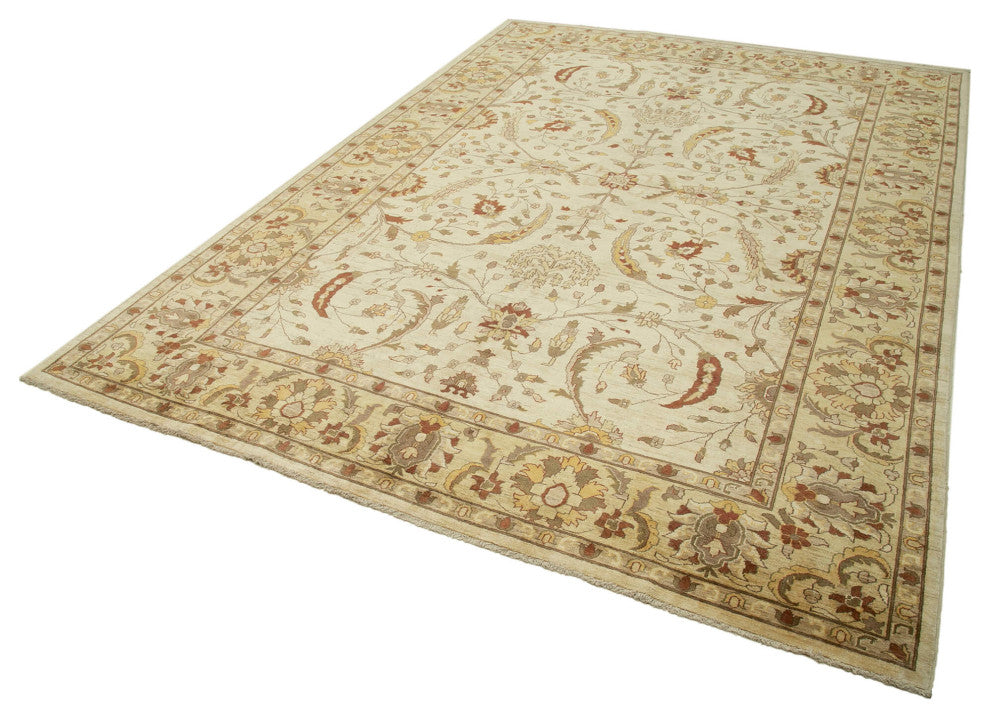 Rug N Carpet - Hand-Knotted Oriental 10' 0" x 14' 6" Low Pile Large Oushak Rug