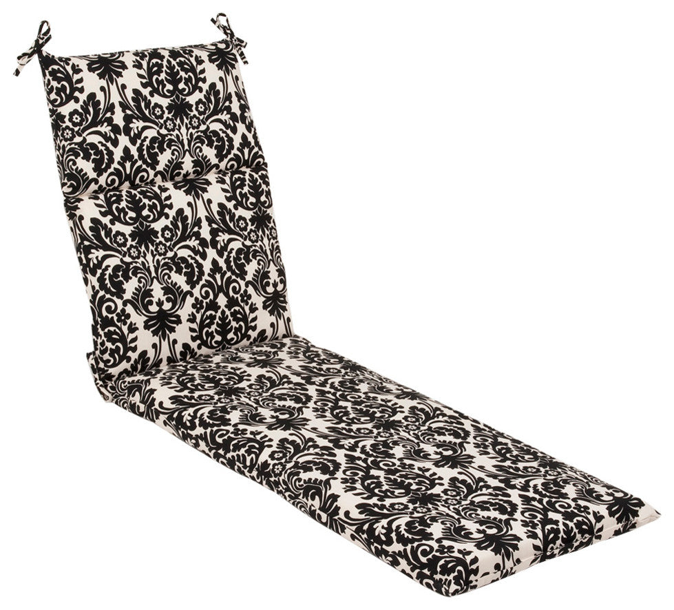 Essence Black Beige Chaise Lounge Cushion