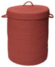 Colonial Mills Hamper Simply Home Solid Terracotta Round Hamper With Lid