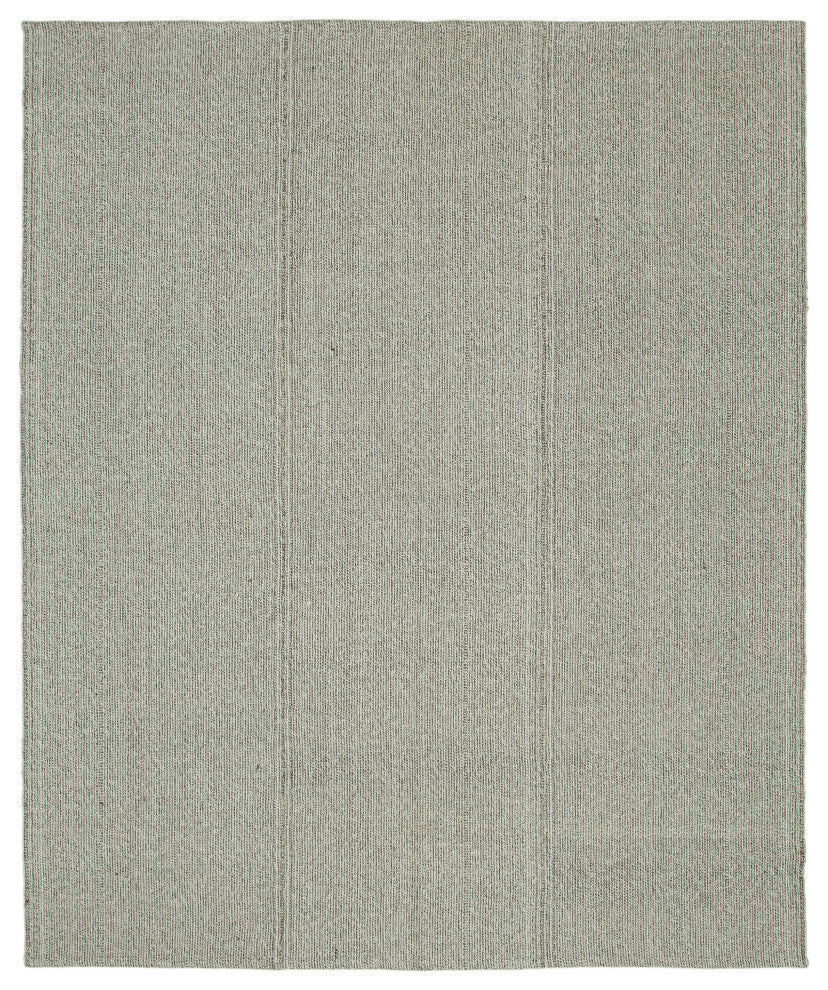 Rug N Carpet - Handmade Turkish 7' 10'' x 9' 4'' Flatweave Wool Kilim Rug