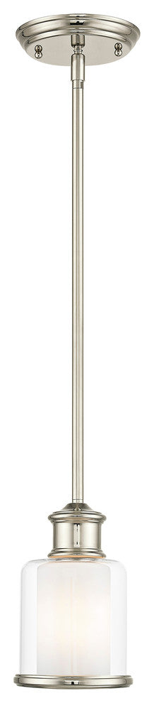 Middlebush 1-Light Mini Pendant, Polished Nickel