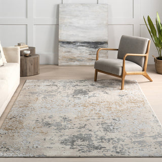 Nuloom Chastin Modern Abstract Area Rug, Beige 6'7" x 9'