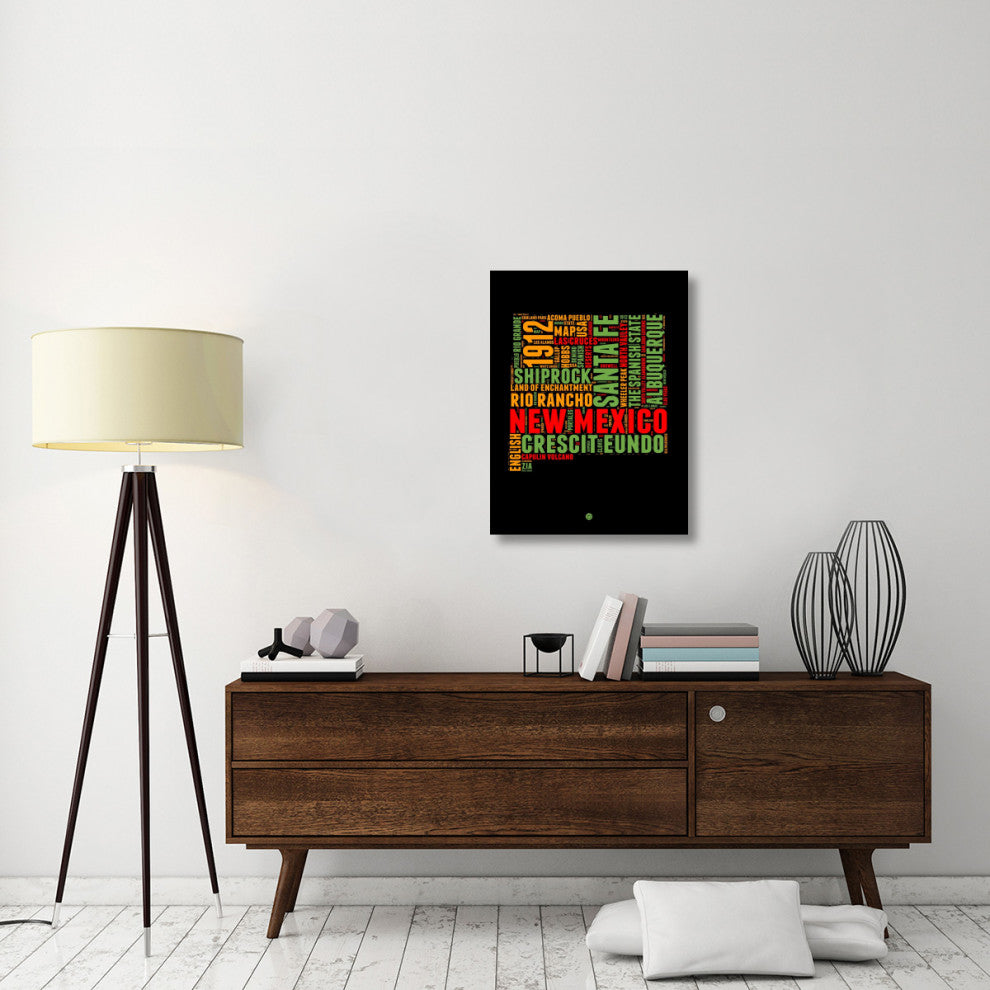 "New Mexico Word Cloud 1" Fine Art Print