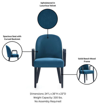 Manhattan Comfort Hillman Dining Arm Chair
