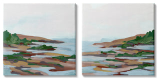 Abstract Quaint Forest Beach,17 x 17