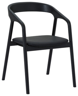 Pasadena Apache 6-Piece Oval Dining Set, With Buffet Walnut and Black Oak Finish