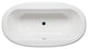 Malibu Matira Oval Soaking Bathtub 66x36x22 Biscuit