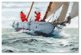 The Macneil Studio 'Racing Yacht' Canvas Art, 47"x30"