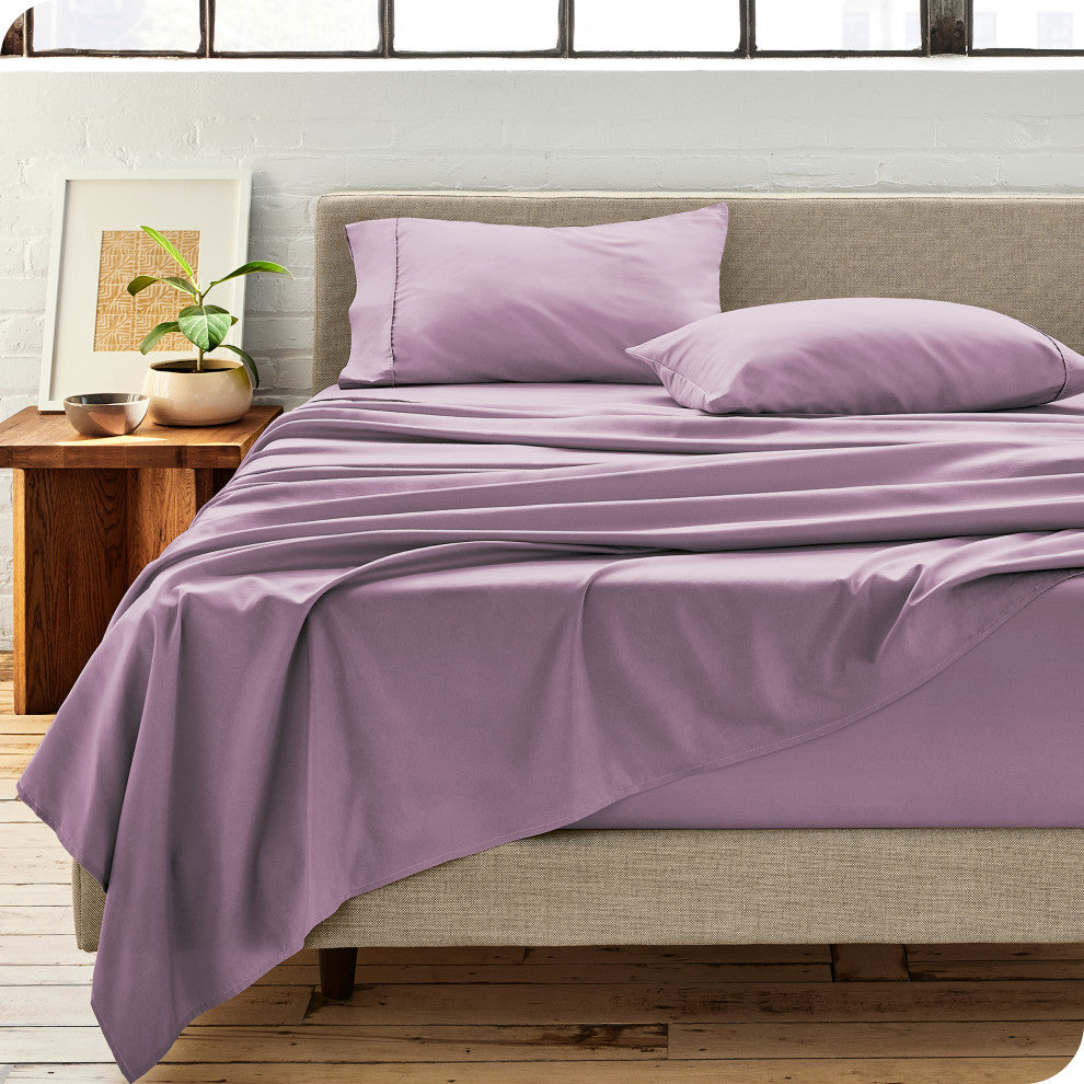 Bare Home Microfiber Pillowcases - Set of 2, Lavender, King