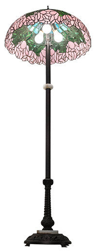 Meyda Lighting 229130 62" High Tiffany Cabbage Rose Floor Lamp