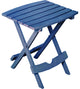 Adams 8500-94-3931 Quik Fold Portable Resin Side Table, Bluestone