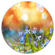 Little Flowers Meadow With Snowdrops, Flower Disc Metal Wall Art, 11"