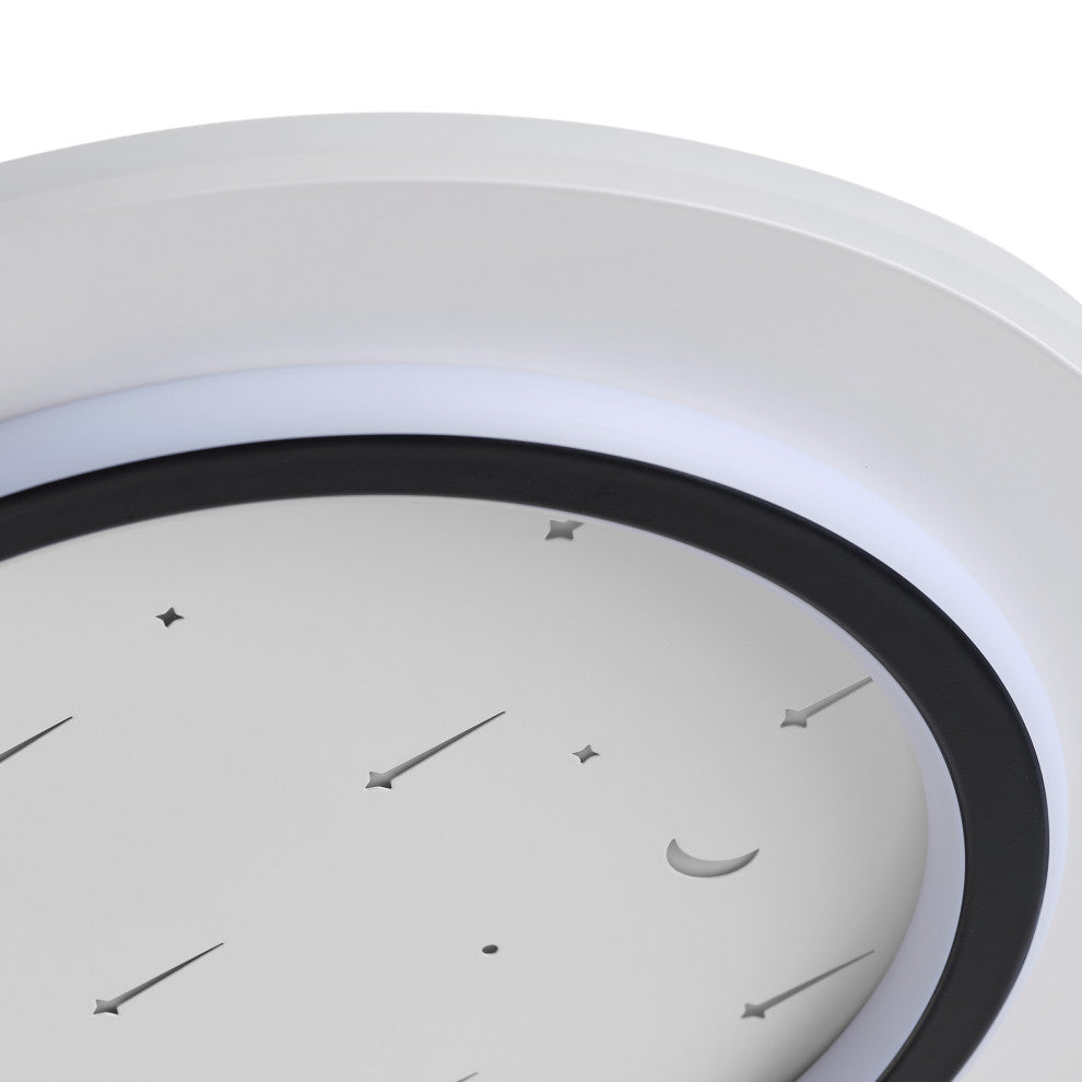 Modern Double Ring Led Flush Mount Ceiling Light for Kichen