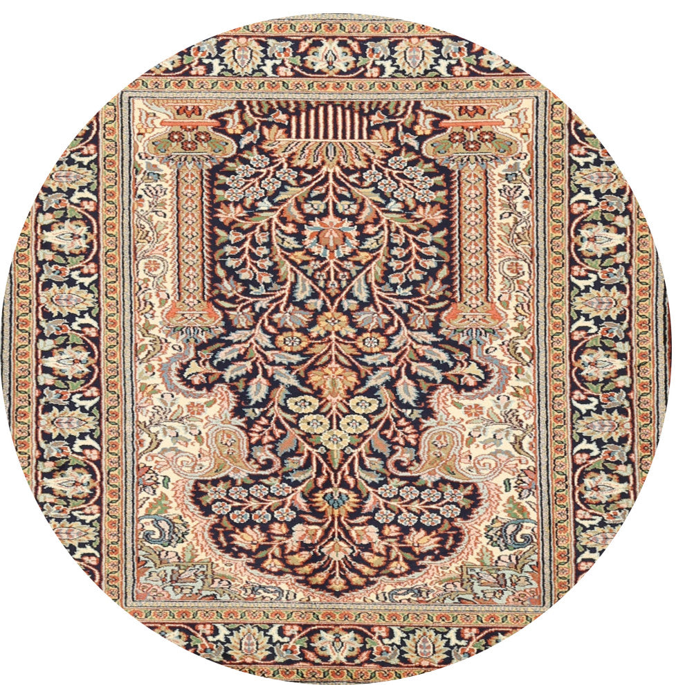 Ahgly Company Indoor Round Traditional Area Rugs, 3' Round