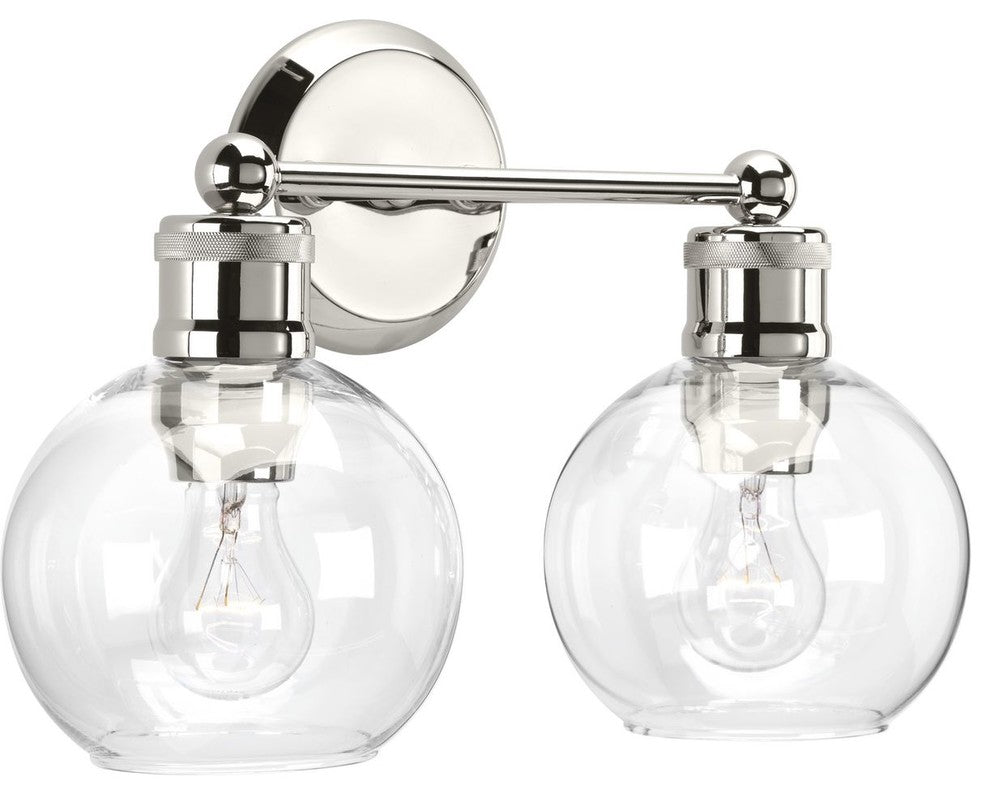 Hansford Collection 2-Light Bath and Vanity, Polished Nickel
