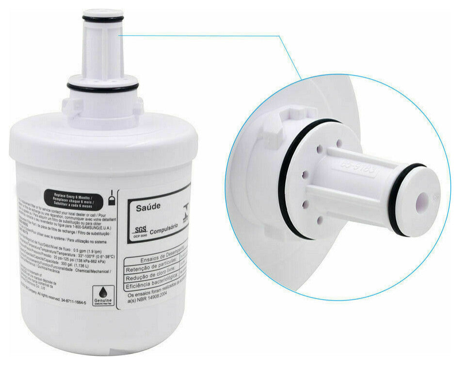 3 Pack Samsung OEM DA29-00003G Aqua-PurePlus Refrigerator Water Filter