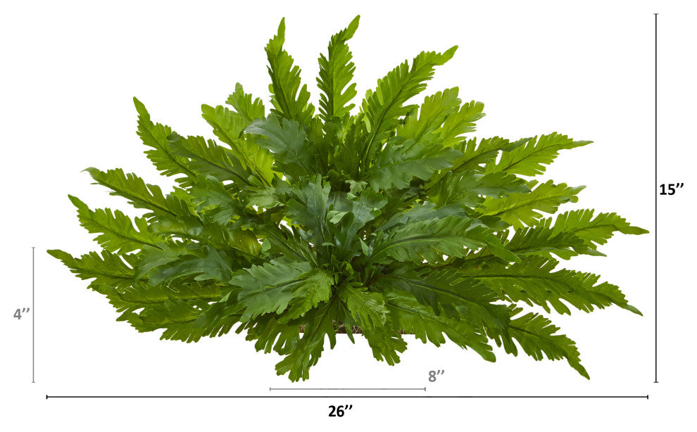 26" Fern Artificial Ledge Plant