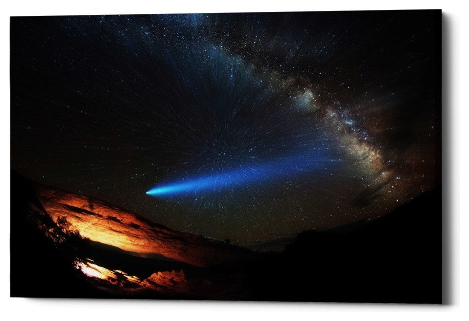 Epic Graffiti "Galactic Traveler" by Darren White, Giclee Canvas Art, 40"x60"