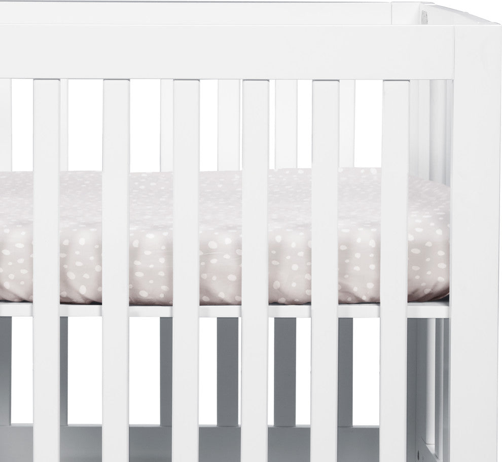 Babyletto Tuxedo Grey Dots Mini Crib Sheet