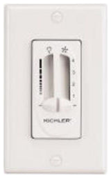 Fan 4 Speed-Light Dimmer, Almond