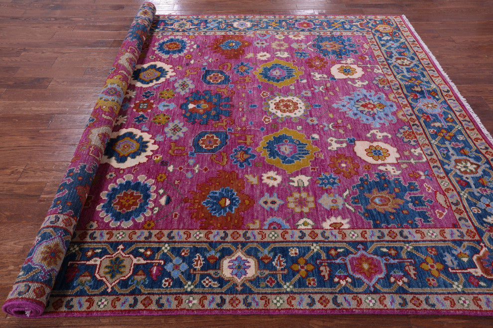 Turkish Oushak Handmade Wool Rug 8' 0" X 10' 2" - Q15848