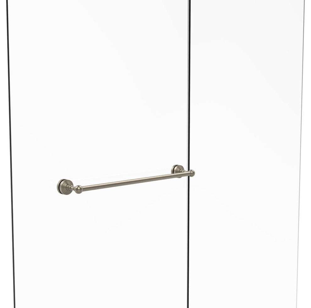 Waverly Place 24" Shower Door Towel Bar, Antique Pewter