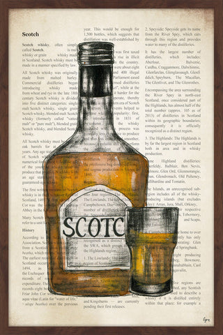 "Scotch History" Framed Painting Print, 20"x30"