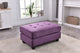 Cardiff Micro Suede Ottoman, Purple