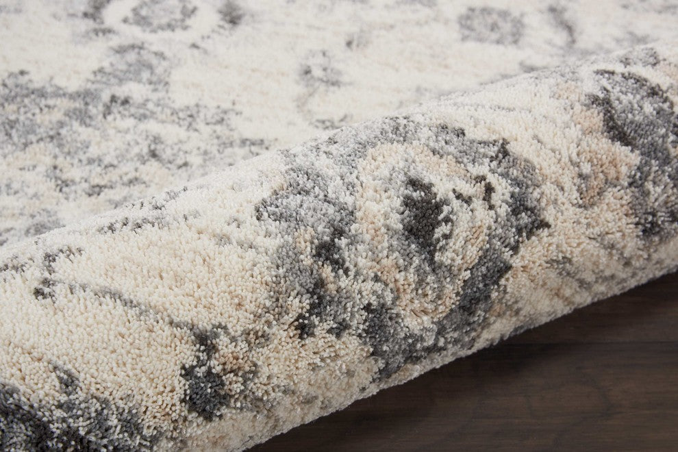 Nourison Fusion Cream/Gray Area Rug, 4'x6'
