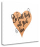 "Small Things Great Love - Pink" By Tara Moss, Giclee on Gallery Wrap Canvas