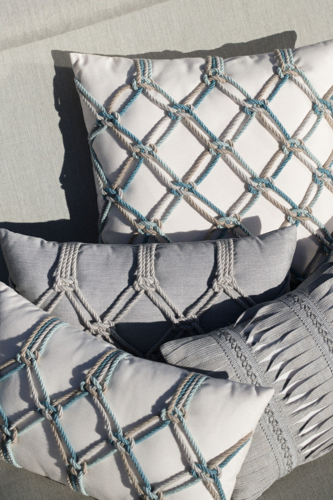 Aqua Rope Indoor/Outdoor Performance Pillow, 20"x20"