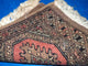 Handmade vintage Uzbek Bukhara mat 1' x 1' (31cm x 33cm) 1960s