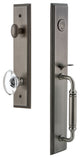 Carre' 1-Piece Dummy Handleset, C Grip and Provence Knob, Antique Pewter, 849145