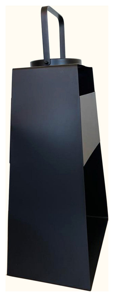 Modern Black and Glass Candle Holder