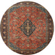 Ahgly Company Indoor Round Traditional Area Rugs, 4' Round