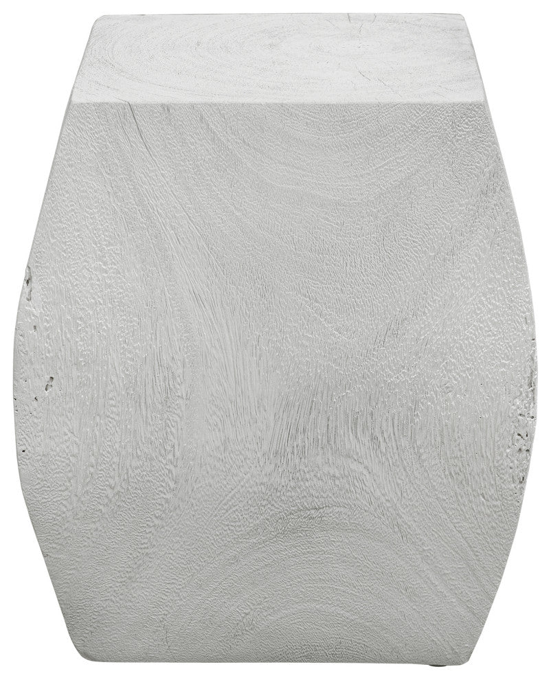 Uttermost Grove Ivory Wooden Accent stool