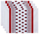 Center Stripe, Stripe Print Placemat, Coral