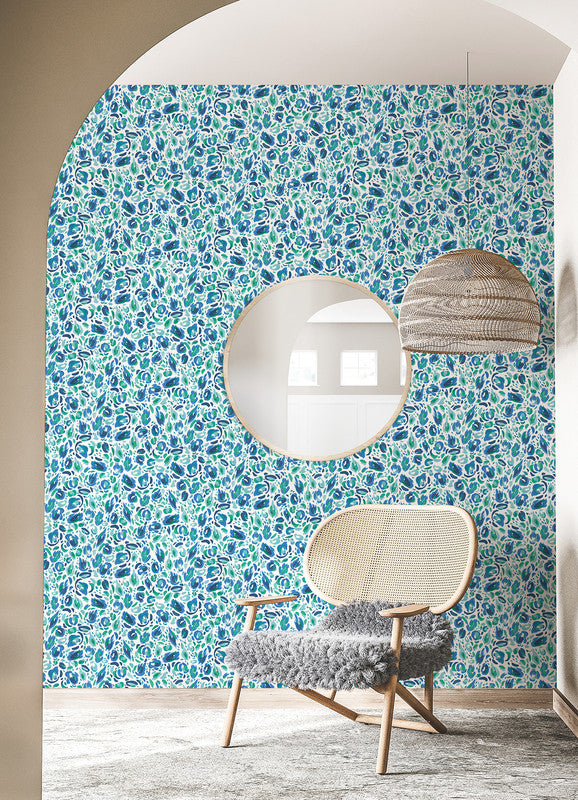 EttaVee Brushstroke Leopard Peel & Stick Wallpaper