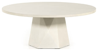 Bowman Outdoor Coffee Table-White Cncrt