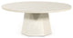 Bowman Outdoor Coffee Table-White Cncrt