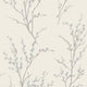 Laura Ashley Willow Wallpaper, Off White/Steel