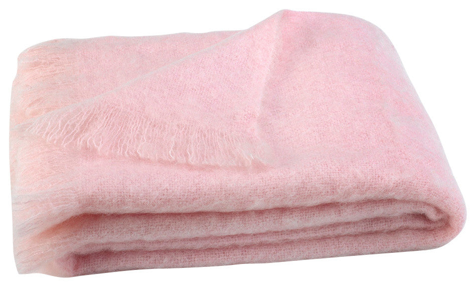 Mohair Throws, Cotton Candy