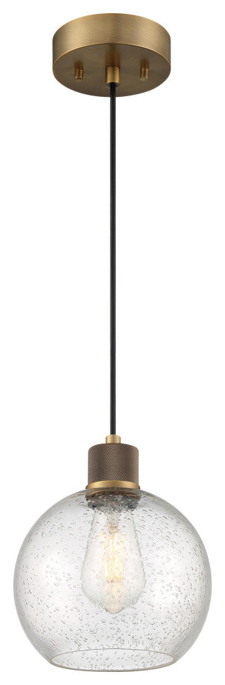 Access Lighting 63142LEDDLP/SDG Port Nine 8"W LED Mini Pendant - Brushed Steel