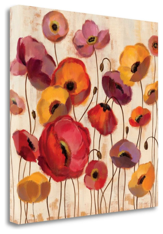 "Sunrise Anemones" By Silvia Vassileva, Giclee Print on Gallery Wrap Canvas