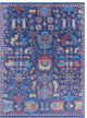 9' 1" X 12' 0" Handmade Persian Fine Serapi Wool Rug - Q15842